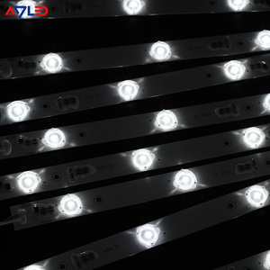 Bande LED rétroéclairée 3030 DC24V 3 LED avec lentille 3.2W 120LM/W 6500K, barre lumineuse LED simple rangée pour caissons lumineux - Product Image 1