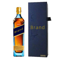Emballage Boîte cadeau pliable de qualité supérieure pour vin Cadeau en carton Bouteille en verre de vin rouge champagne Boîte de présentation