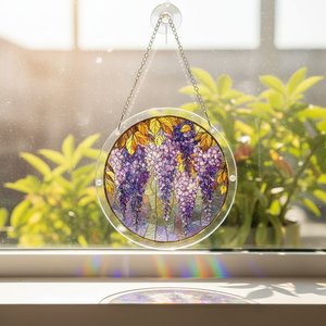 <span class=keywords><strong>Puzzle</strong></span> in Acrilico con Stampa UV Personalizzata e Taglio Laser, Acchiappasole in Vetro Colorato per Decorazione da Appendere alla Finestra - Product Image 4