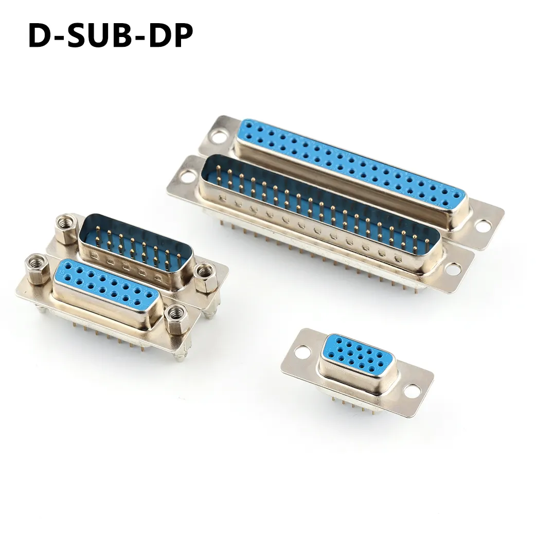 Stecker Buchse DP 9 15 25 37 Pin D-Sub 15 Pin 23p 25 Pin Vga Slim Stecker PCB D Sub Löt typ Dip Vga Stecker