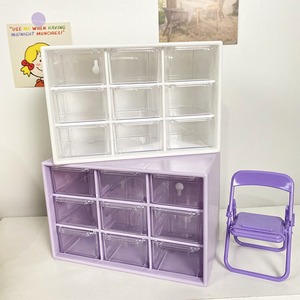 Desktop Organizer 33x15x85cm Plastic Stackable Double Tier Rectangle <b>Storage</b> Box For Desk Neatening - Product Image 4