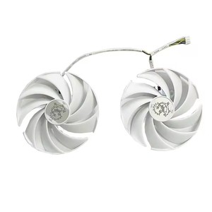 Ventilador de tarjeta gráfica de 4 pines PLD10010B12HH de 95mm para MSI GeForce RTX <span class=keywords><strong>4070</strong></span> <span class=keywords><strong>Ti</strong></span> Gaming <span class=keywords><strong>Trio</strong></span> White Graphic Card Cool Findilators - Product Image 4