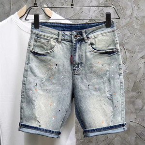 Pantaloncini di Jeans da Uomo Taglie Forti Stile Streetwear Vintage Estivi <span class=keywords><strong>Hip</strong></span> <span class=keywords><strong>Hop</strong></span> <span class=keywords><strong>Abbigliamento</strong></span> Casual Vendita all'Ingrosso - Product Image 5