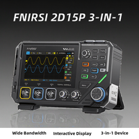 FNIRSI 2D15P Touch Screen Digital Oscilloscope Multimeter Signal Generator 3-in-1 Dual Channel 100MHz 500MSa/s 20000 Counts