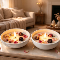 Moule en silicone rond lisse pour bol de rangement, facile à démouler, pour la fabrication de bols en résine, de bougies en plâtre et de pots de fleurs, idéal pour la décoration de la maison et de la table.