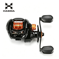 Moulinet Baitcasting BFS Frein Magnétique 7.1:1 Frein 5KG 9+1BB 192g Gauche Papillon HASIDA Pêche en Rivière Lac