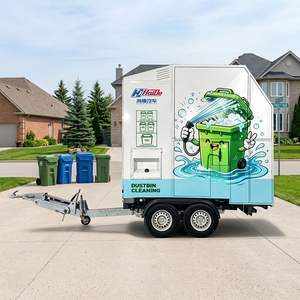 <span class=keywords><strong>Machine</strong></span> de lavage de poubelles entièrement automatique à haute pression en acier inoxydable pour les zones commerciales et communautaires, remorque mobile/pick-up - Product Image 1