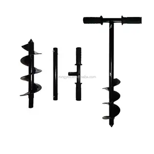 Outil manuel Outils de creusement Pince antidérapante en métal pour creuser les trous de terre Tarière manuelle pour la ferme et le jardin