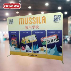 Easy to Install Portable Lightweight Straight Tension Fabric Display Double <b>Backdrop</b> <b>Stand</b> Aluminum Arch Frame Easy Assembly - Product Image 1