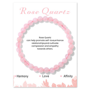 2026 Newest 6mm Natural Stone Crystal <strong>Beads</strong> <strong>Bracelets</strong> Rose Crystal Amethyst Stretch <strong>Bracelets</strong> Gift For Women - Product Image 4