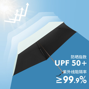 Paraguas minimalista tipo lápiz de 145g, resistente a los rayos UV, portátil para viajes, para días soleados y lluviosos, con varillas de aleación de nailon. - Product Image 4