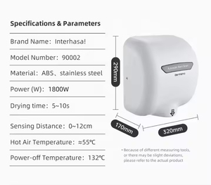 Sèche-mains automatique <span class=keywords><strong>industriel</strong></span> OEM haute vitesse abs dans les salles de bains publiques - Product Image 6