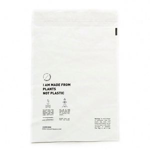 Large Printed Pink Degradable Corn Starch PLA T-Shirt Bag Custom Logo Mailing and <b>Clothes</b> Packaging - Product Image 4