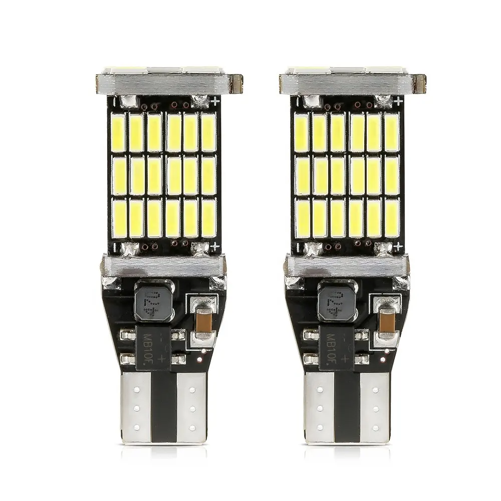 XSY LED T10 T15 w5w Canbus T15 4014 45SMD w5w LED canbus 오류 무료 자동 자동차 led 램프 canbus led 빛