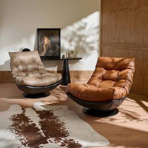 Sillón de Diseño con Patas Elegantes, Giratorio y Basculante, con Soporte para Teléfono Móvil, para Sala de Estar, Dormitorio, Hotel y Hogar - Product Image 6