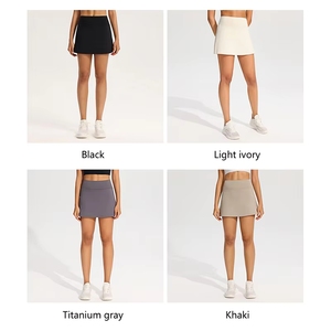 Op maat gemaakte logo dames golf geplooide rokken hoge taille hardloop workout tennisrok met verborgen zak snel drogende sportieve minirokken - Product Image 5