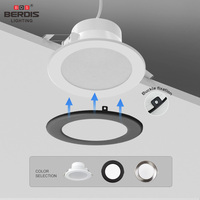 Plafonnier LED encastré en grille AU SAA PC+aluminium 18W, découpe 195~215mm, pour la maison