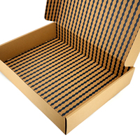 Cajas de envío de alta calidad de tamaño personalizado, caja de papel de cartón con cierre de rasgadura, envío por correo, cajas corrugadas para cosméticos