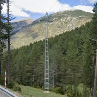 10m Selbsttragender Turm mit 4 Beinen, Winkelstahl-Übertragungspylon, Feuerverzinkt, für 110kV Oberirdische Stromübertragungsleitungen