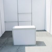 Bureau de réception en aluminium durable de haute qualité, avec éclairage LED, pliable et portable, idéal pour les événements et conférences - Vente flash