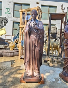 Statue de Neptune Poséidon en Bronze - Sculpture Artisanale du Dieu <span class=keywords><strong>Grec</strong></span> avec Trident, Finition Antique, Technique de Brossage, Forme Personnalisée / Jardin - Product Image 6