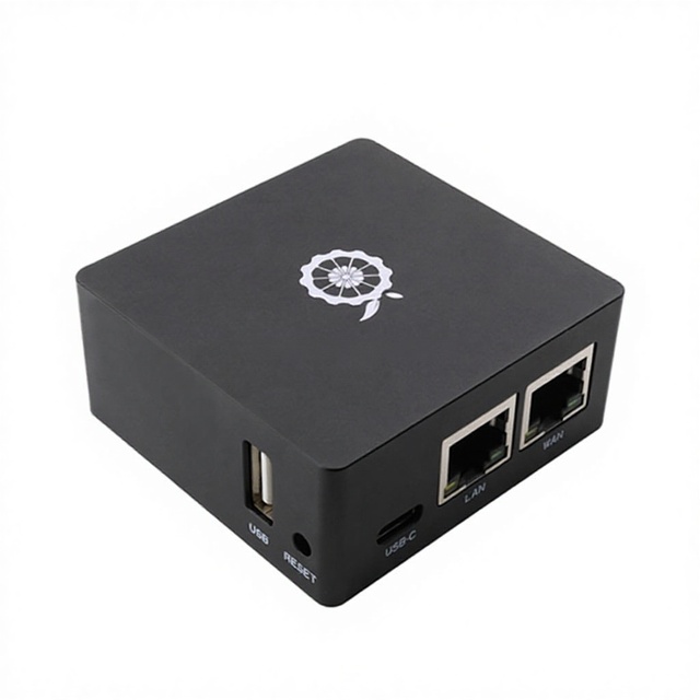 Original Orange Pi R1 Plus LTS Router RK3328 1GB Dual Gigabit Ethernet OpenWrt LEDE Development Board Metal Shell Soft Routing