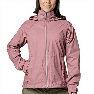 Chaqueta Cortavientos Unisex con Capucha y Bloques de Color, Ajuste Regular, Cierre de Cremallera, de Poliéster, para Otoño - Product Image 5