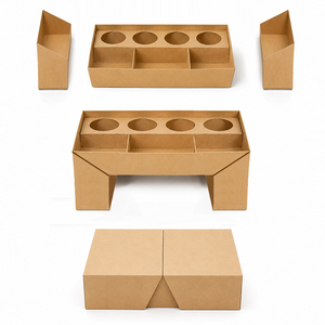 Boîte d'emballage personnalisée pour repas de poulet, plateau <span class=keywords><strong>alimentaire</strong></span> en carton trois pièces pour les combos <span class=keywords><strong>à</strong></span> emporter des chaînes de poulets frits, promotions de marque - Product Image 2