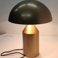 Lampe nordique en métal doré G9, champignon, salon, chambre à coucher, bureau, café, Table de chevet, moderne