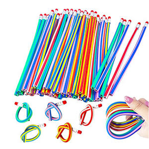 Multi <b>Colored</b> Custom <b>Pencils</b> Bendable Flexible Soft Lead <b>Pencils</b> With Eraser Kids Writing Promotional Gift - Product Image 2