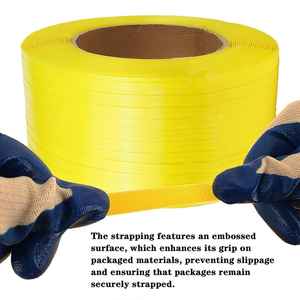 Harga grosir tali kemasan PP bahan Virgin tali palet cetak kustom gulungan tali PP Polipropilena 12mm 15mm - Product Image 5