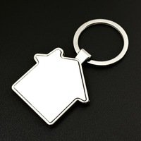 Porte-clés en métal personnalisés avec logo par sublimation pour gravure au laser