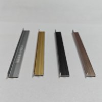 Profilé d'angle en L en alliage d'aluminium moderne et durable, couleur or, pour carrelage, murs et meubles, angle de 90 degrés
