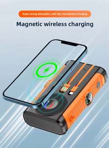 Banque d'énergie solaire et rechargeable 38800mah 45w pour téléphone avec chargeur sans fil magnétique portable - Product Image 2