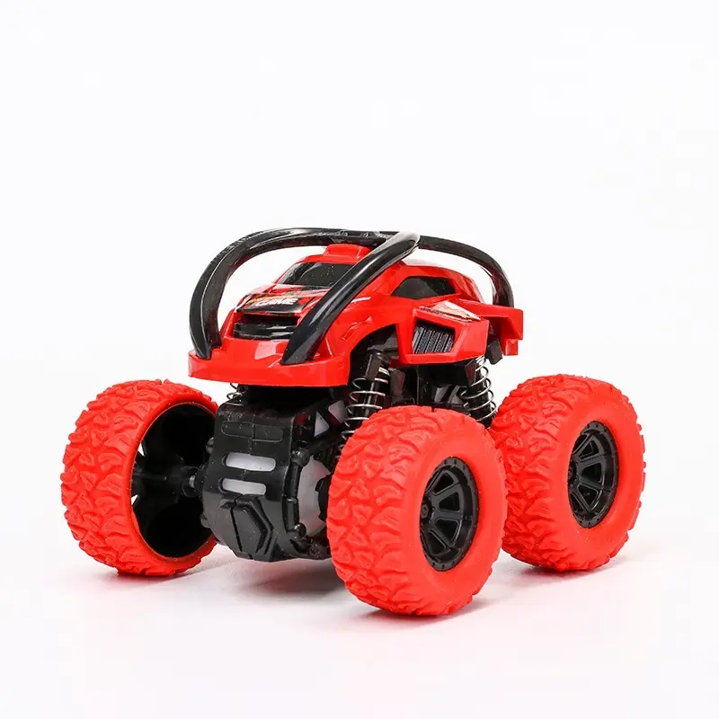 2023 नई मिनी जड़त्वीय पार-देश Diecast खिलौने कार के लिए 360 घूर्णन प्लास्टिक कार घर्षण खिलौना वाहन बच्चों दानव ट्रकों खिलौने