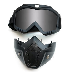 Masque Harley style <span class=keywords><strong>ancien</strong></span>, lunettes de motocross, cadre complet, TPU, matériau pur, coupe-vent, couleur éblouissante, unisexe, équitation, ski, rétro, vélo - Product Image 3