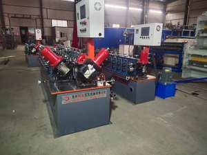 Uruguay Galvanizado Metal Stud And Track C U Perfil Dibujo Drywall Máquina formadora de rollos con punzonado en H - Product Image 6