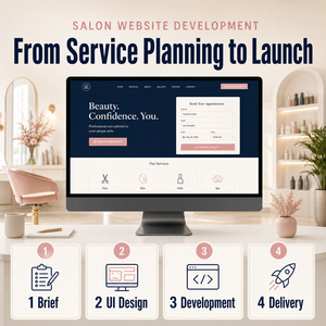 Sito Web Personalizzato per Prenotazioni Salone: Design e Sviluppo con Menu Servizi, Profili Personale e Prenotazioni Appuntamenti - Product Image 4