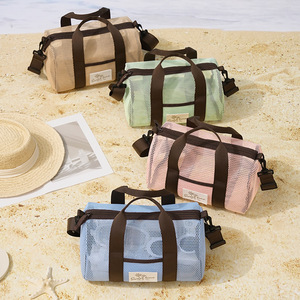 Beilian Mesh <b>Beach</b> Tote <b>Bag</b> <b>Large</b> Capacity Breathable Quick Drying Outdoor Vacation Crossbody Shoulder <b>Bag</b> - Product Image 1