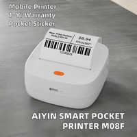 Printer termal pintar Mini Portabel 2 inci, pembuat Label Printer penerimaan saku dan stiker tanpa tinta 58mm