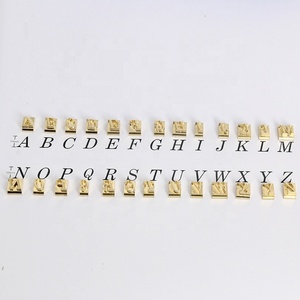 T-shaped Groove <b>Leather</b> Movable Letter and Number <b>Stamp</b> Set Brass Alphabet Mold Gold Foil Machine Custom Initial Logo - Product Image 6