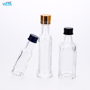 VISTA Wholesale <strong>Bottles</strong> for Gin Vodka Liquor Gift Set Alcohol <strong>Mini</strong> Glass <strong>Bottle</strong> with Screw Cap for Sale - Product Image 5