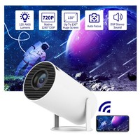 Proyector Portátil Nativo 720P Compatible con 4K, Enfoque Automático, WiFi 6 para Cine en Casa y Camping