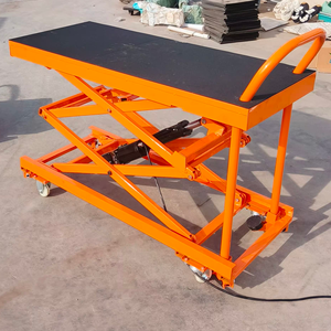 स्टोनइमेज 1.4 मीटर स्वचालित लिफ्टिंग स्टूल इलेक्ट्रिक लिफ्टिंग प्लेटफॉर्म फोल्डेबल मोबाइल हाइड्रोलिक लोड-असर फ्लैटबेड लिफ्ट प्लेटफॉर्म - Product Image 6