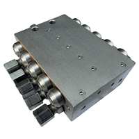 Vanne de distribution de graisse 14199640, Vanne de distribution de graisse 80629645, Distributeur progressif pour machine à pavage ABG/VGL