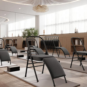 Vente en gros Chaise de yoga pliable et réglable avec support <span class=keywords><strong>lombaire</strong></span> <span class=keywords><strong>Banc</strong></span> en métal <span class=keywords><strong>à</strong></span> dossier épaissi pour équipement de fitness - Product Image 3