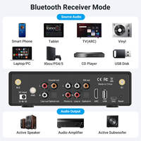 Preamplifier Streaming Nirkabel BP50 APTX HD dengan DAC ESS ES9023P, HDMI ARC, dan Konektor Multi
