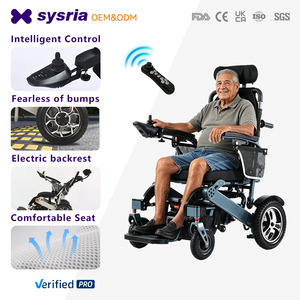 Silla <span class=keywords><strong>de</strong></span> Ruedas Eléctrica Ligera <span class=keywords><strong>de</strong></span> Magnesio, Fácil <span class=keywords><strong>de</strong></span> Guardar, Plegable, con Batería y Motor para Personas <span class=keywords><strong>Mayores</strong></span>, Portátil y Ligera - Product Image 1