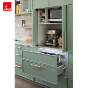 Allandcabinet Nouveau Modèle d'Armoire Murale Modulaire Slim Shaker Verte en <span class=keywords><strong>Bois</strong></span> pour Salle à Manger et Cuisine - Product Image 3