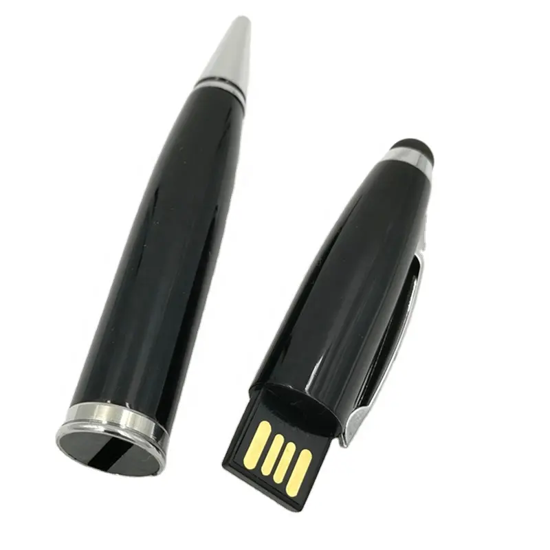 Khuyến Mãi Hình Dạng Bút Biểu Tượng Tùy Chỉnh Pendrive USB Quà Tặng Kim Loại USB Ổ Đĩa Flash